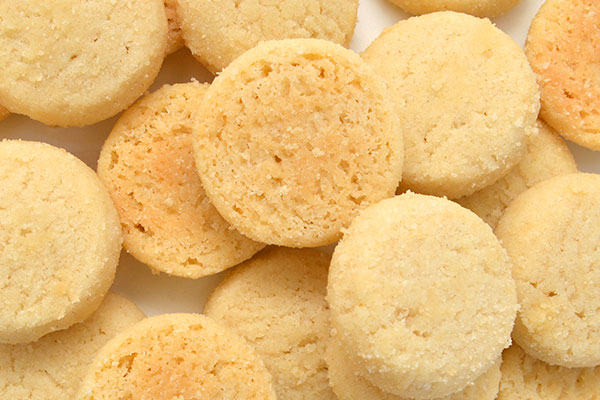 close up of fresh sugar cookies