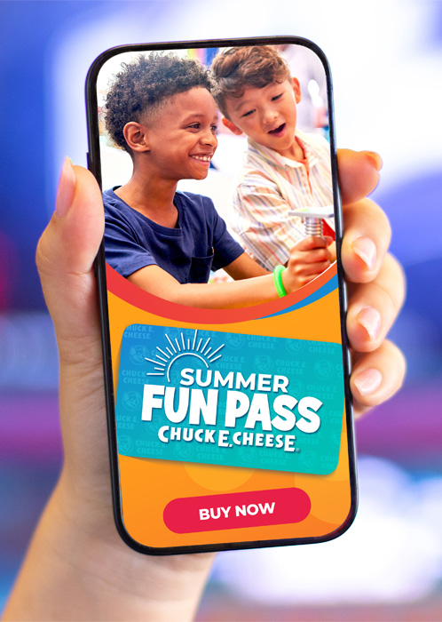 Chuck E. Cheese on the phone