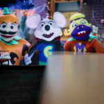 Chuck E. Cheese video screen