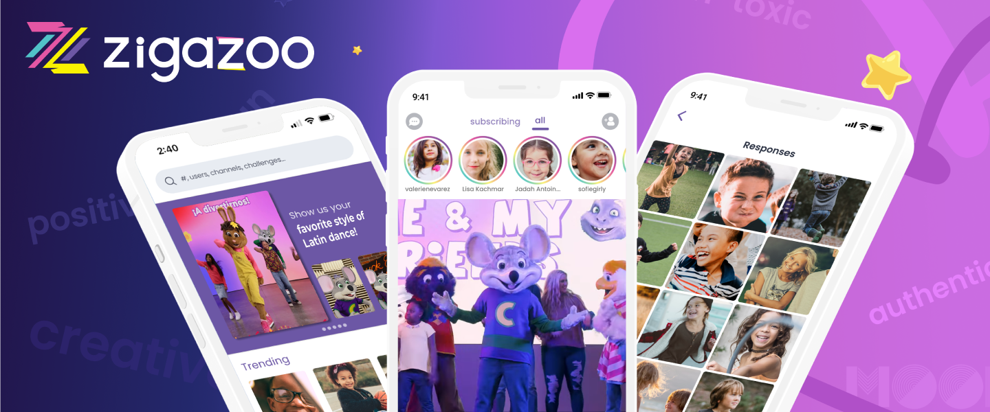 phones with zigazoo app on them