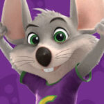 Character Chuck E. and puple background