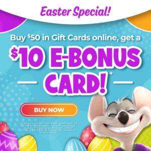 $10 e-bonus gift card with a purchase a $50 gift card