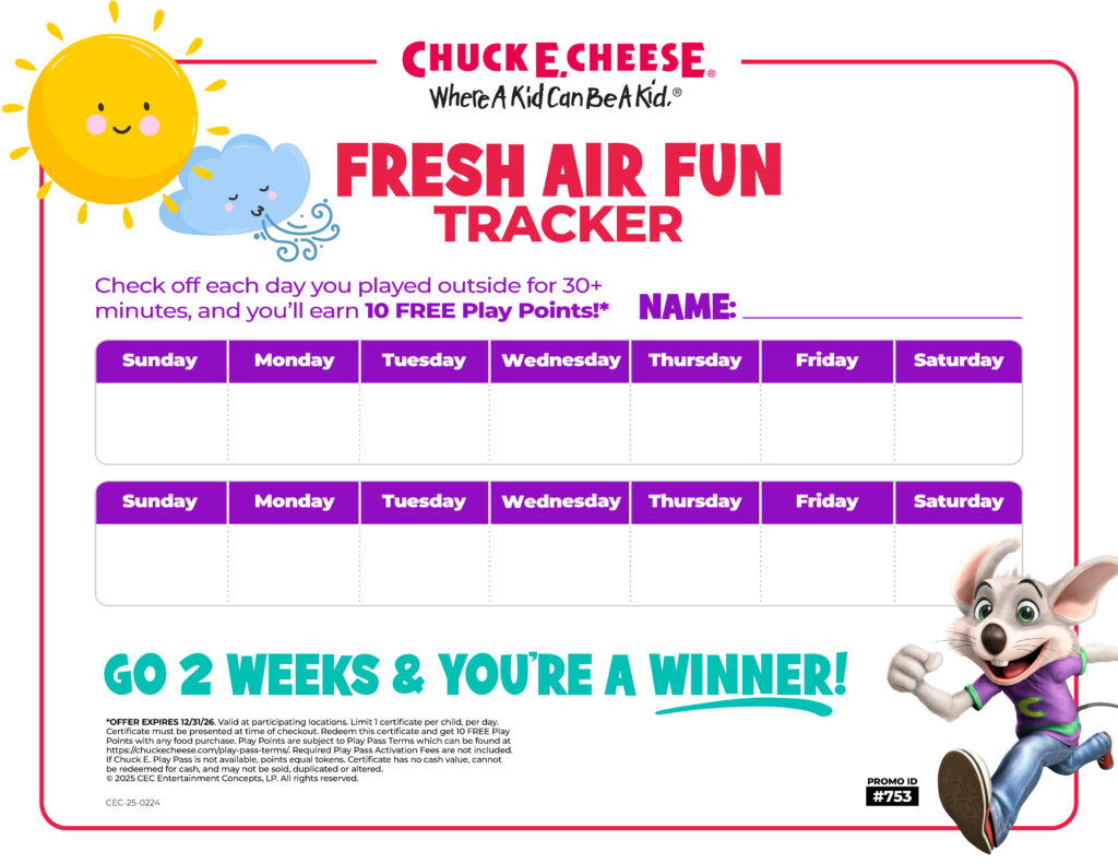 Activity tracker for outdoor play